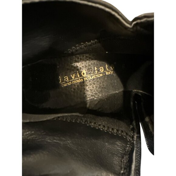David Tate Miller Ankle Booties Black Calf Skin Size 9M   Pre-Owned, Good Cond - Picture 9 of 9